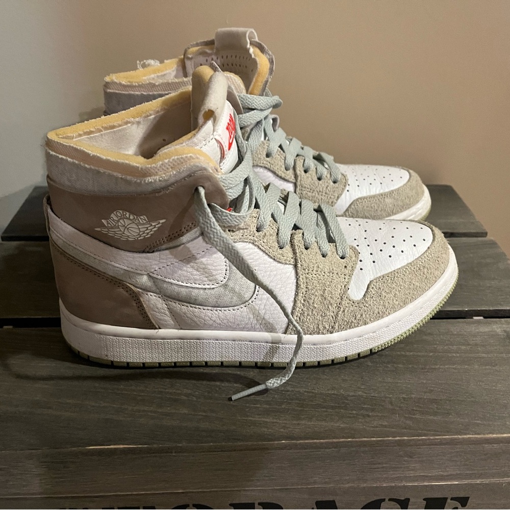Nike Air Jordan 1 High Zoom CMFT “Olive Aura” Women’s Sz 7.5 - CTO979-102 - Picture 7 of 7